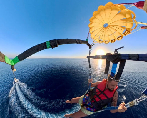 parasailing adventure over the red sea